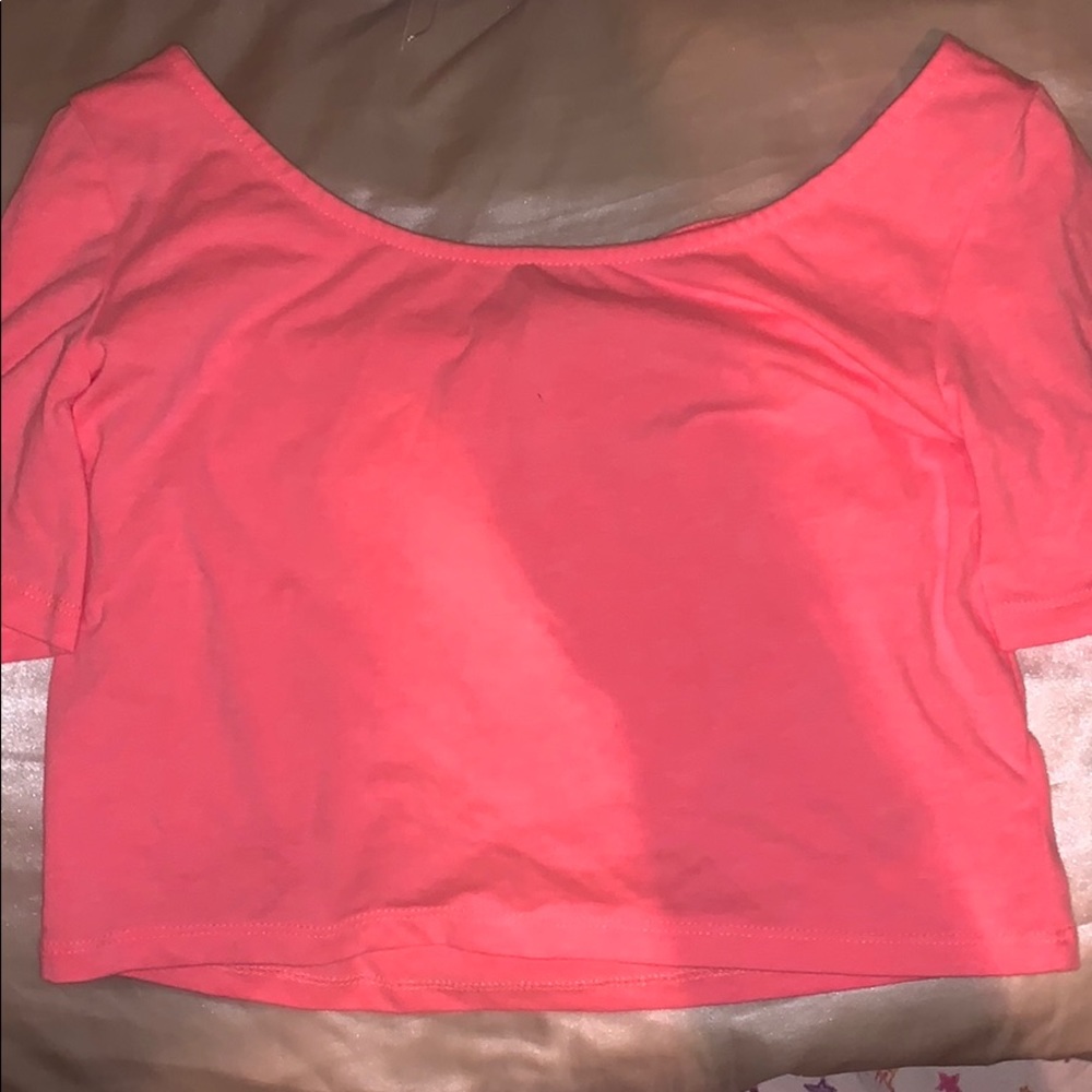 Pink crop top